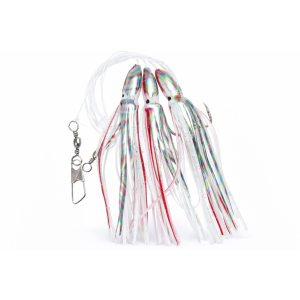 Octopus Rig hvítur silfur