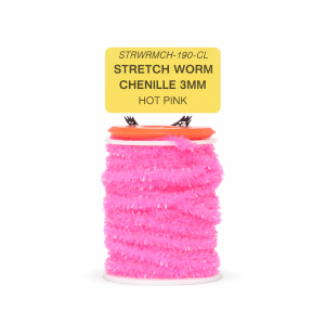 Stretch Worm Chenille 3MM hot pink