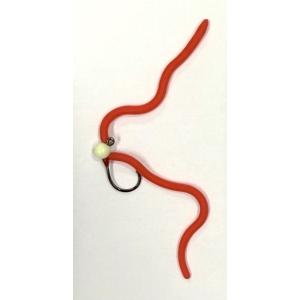 Squirmy Tunsten Jig Rauður m/Fluo Kúlu