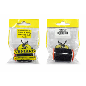 Veniard Stretch Worm Chenille 3mm – Black