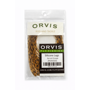 ORVIS Silicone Legs – Barred Orange