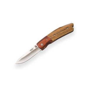 Joker fellihnífur með viðarskepti