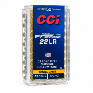 CCI Sub-Sonic HP, 22 LR, 40 Grain, Lead Hollow Point