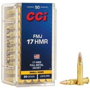 CCI 17 H.M.R 20 Grain FMJ 2375 fps