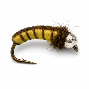 Silver Caddis Brown and yellow #14