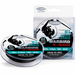 Fladen Warbird PE & Polyester Braid 100 m – 0,26 mm / 16 kg